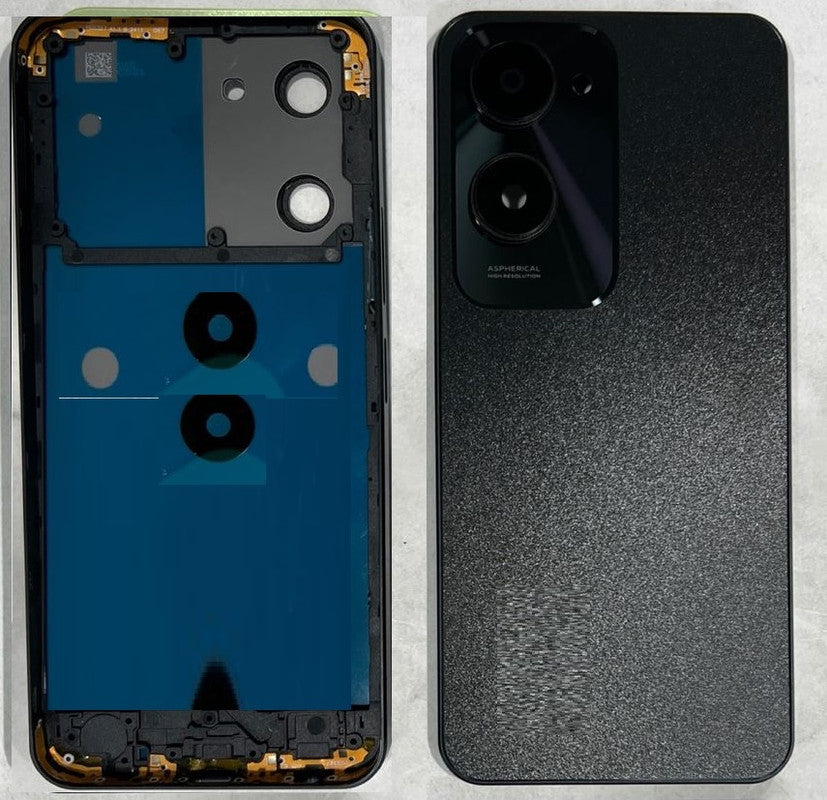 Back Panel Housing Body for Vivo T3 Lite Black Back Panel Housing Body for Vivo T3 Lite Black